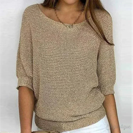 Eunice™ - Zrelaksowany dzianinowy top